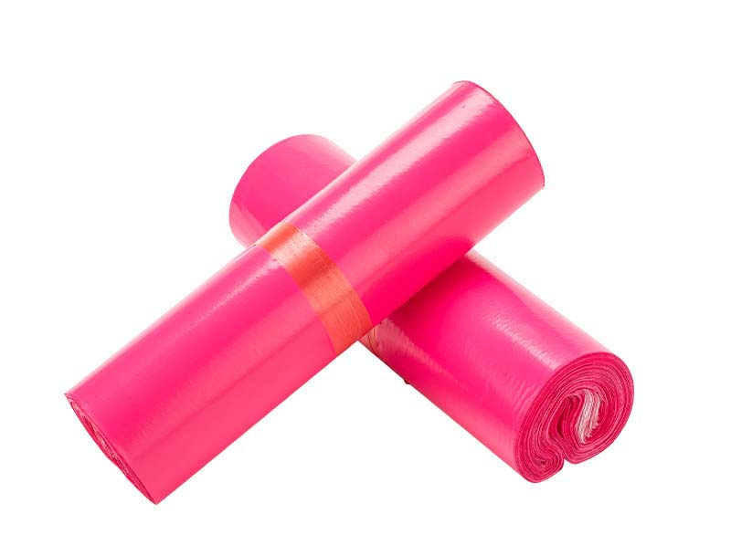 龙沙玫红色快递袋-02